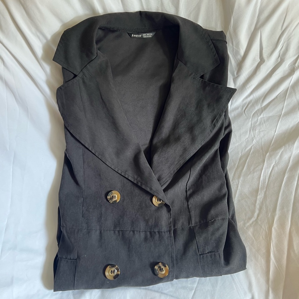 Double Breasted Pocket Side Coat - image 5